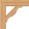 Ekena Millwork Funston Block Smooth Bracket w/ Offset Brace, Western Red Cedar, 7 1/2"W x 28"D x 28"H BKT0806X28X28FST05SWR - alternate 2